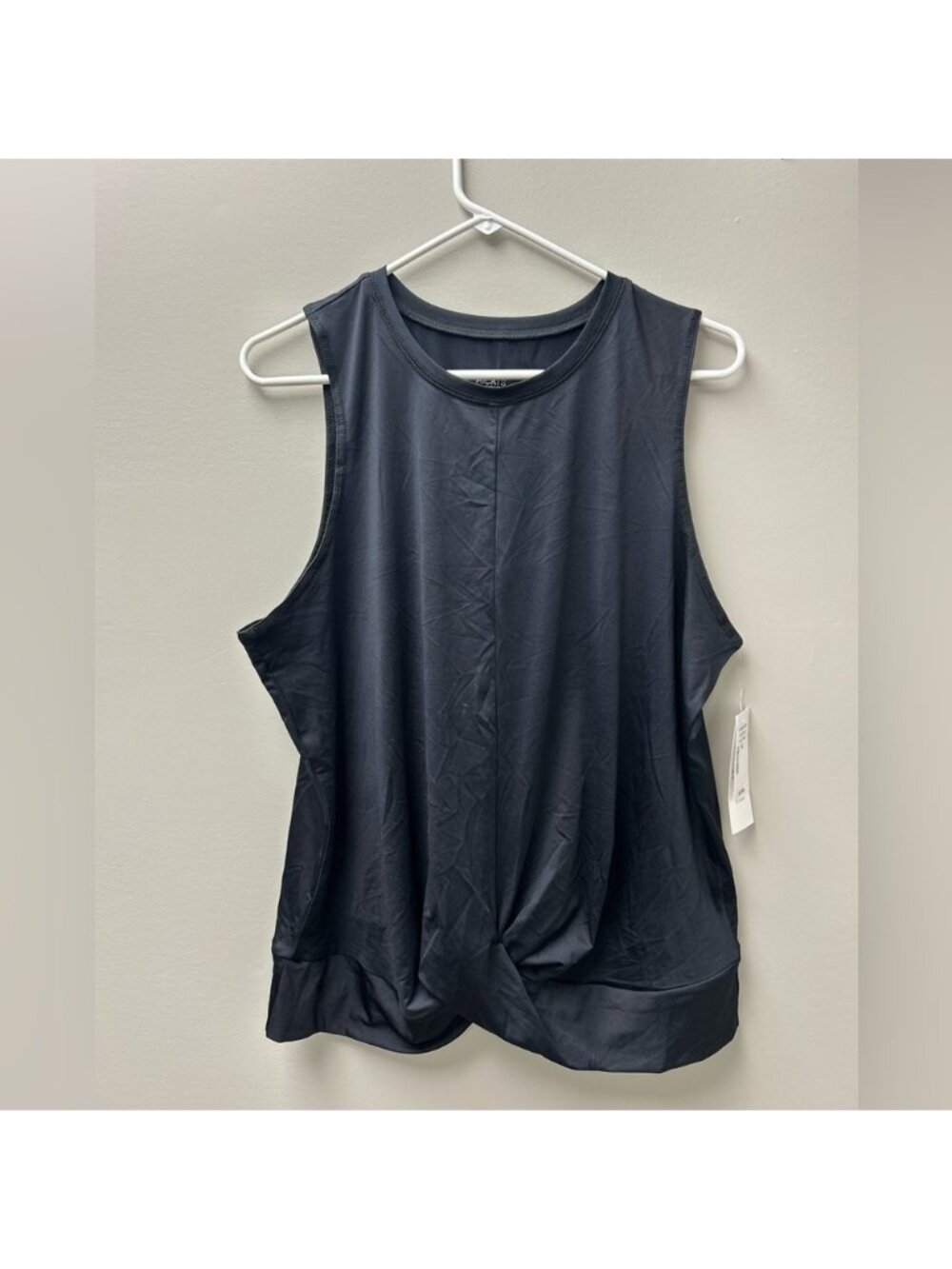 Ricki’s Active Black Twist Front Tank Top